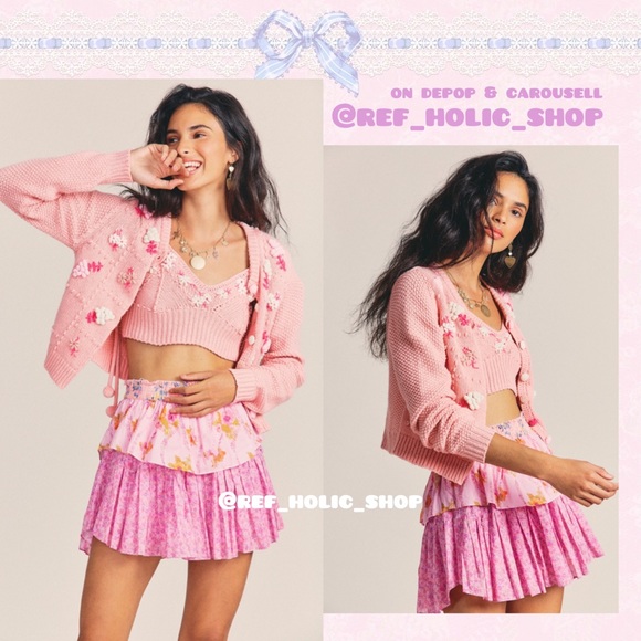 LoveShackFancy Briallon Sweater Cardigan - Picture 2 of 11